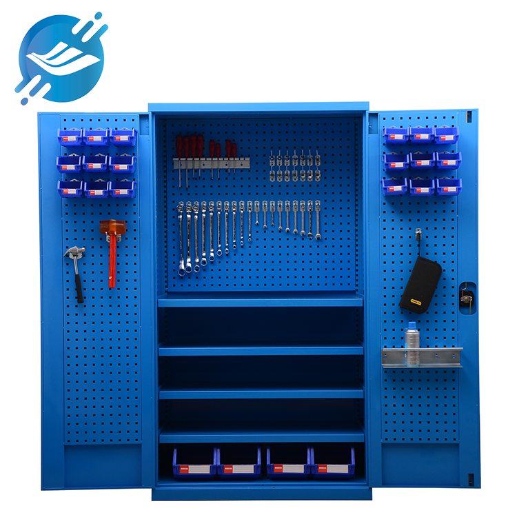 Heavy-Duty Tresnak biltegiratzeko armairua Pegboard Antolatzailea eta apal erregulagarriak Metal Workshop Cabinet | Youlian 1