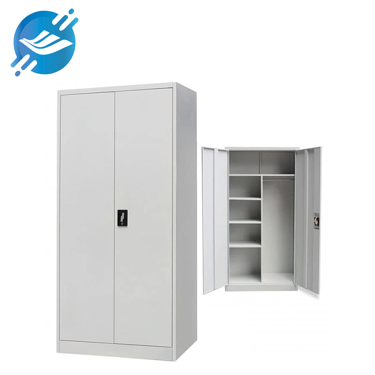 Bedroom Furniture Designs White Steel 2 Door Clothes Locker Metal Cabinet | Youlian (3)