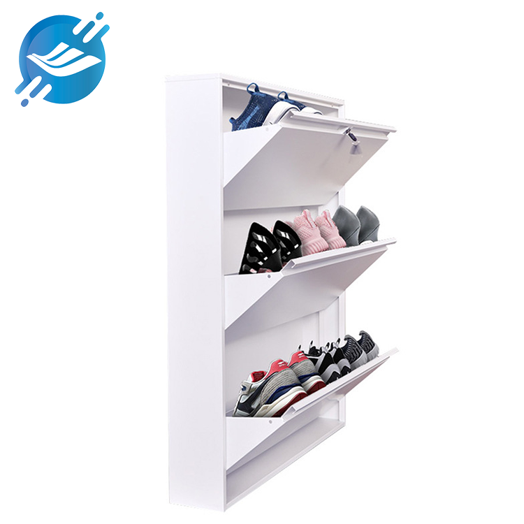 Ngwọta Nchekwa Oghere kacha mma maka mkpokọta akpụkpọ ụkwụ gị Sleek Metal Shoe Cabinet | Youlian 4