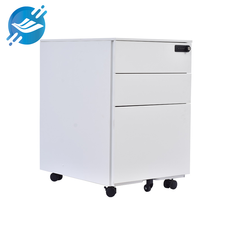 1.Easy to move: Equipped with high-quality pulleys at the bottom, it is easy to move without the effort of moving the cabinet.
2.Solid sheet metal structure: Made of high-quality sheet metal to ensure the durability and stability of the cabinet.
3.Safety lock design: With a safety lock function to ensure the privacy and security of stored items.
4.Multi-layer drawers: The three-drawer design provides ample storage space for documents or office supplies.
5.Customizable size: Supports customization of different sizes according to office needs to meet various space requirements.