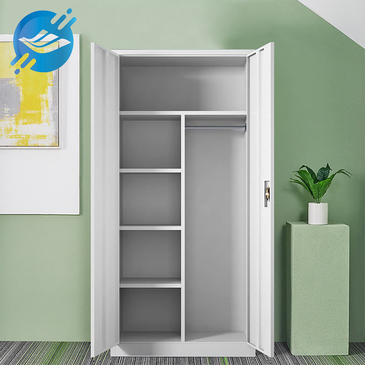 Bedroom Furniture Designs White Steel 2 Door Clothes Locker Metal Cabinet | Youlian (5)