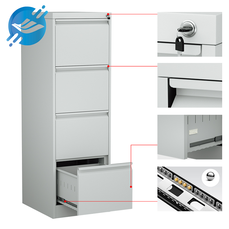 Secure at Matibay na Metal Filing Nakakanda-lock na 4-Drawer Steel Storage Cabinet | Youlian 7